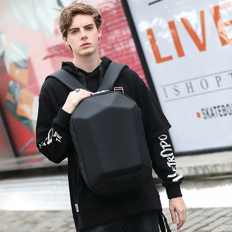 

OZUKO Backpack Men 15.6" Laptop Waterproof Teenager Schoolbag Multifunction Male Travel Mochila USB Bluetooth Backpacks Fashion