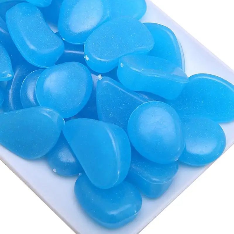 8 шт./лот светящаяся в темноте Люминесцентная галька искусственный камень