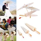 Белый свадебный зонтик косплей фотореквизит бумавечерние декор для вечеринки для невесты DIY Craft
