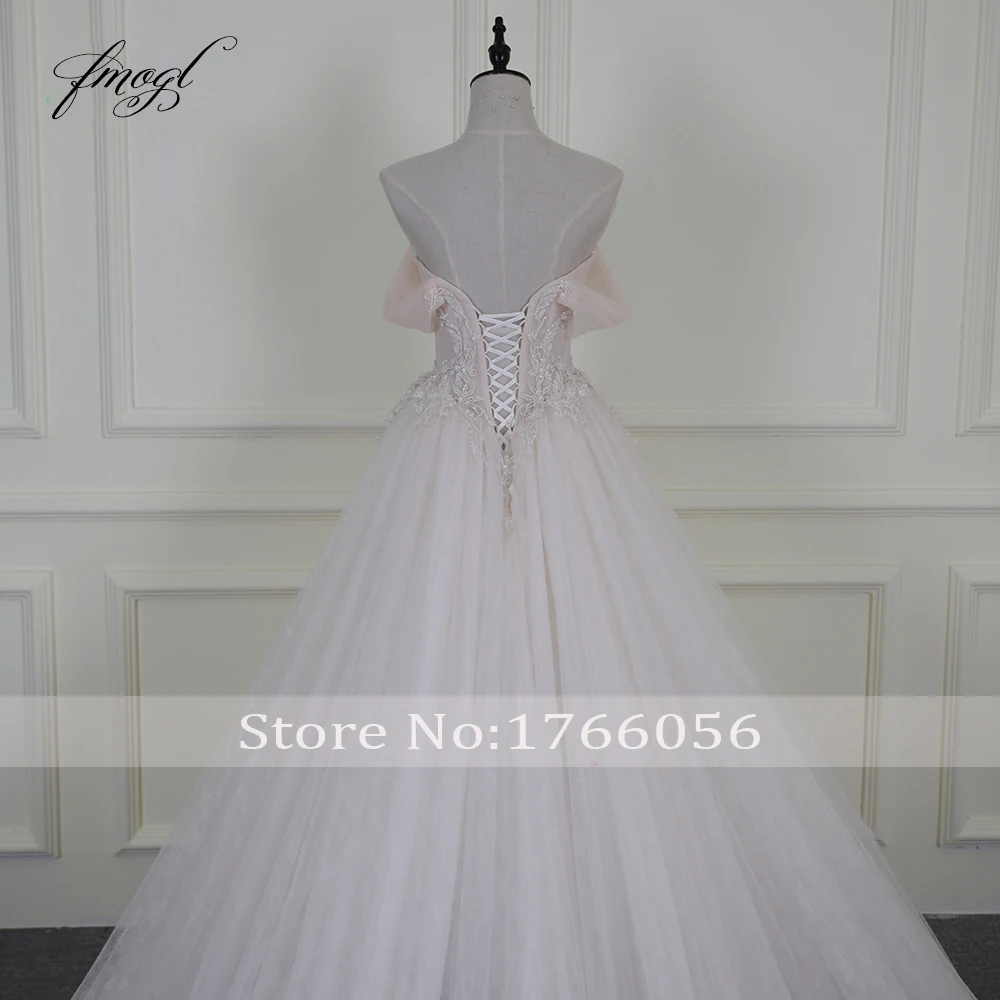 Женское свадебное платье Fmogl ТРАПЕЦИЕВИДНОЕ ПЛАТЬЕ с открытой спиной и вышивкой