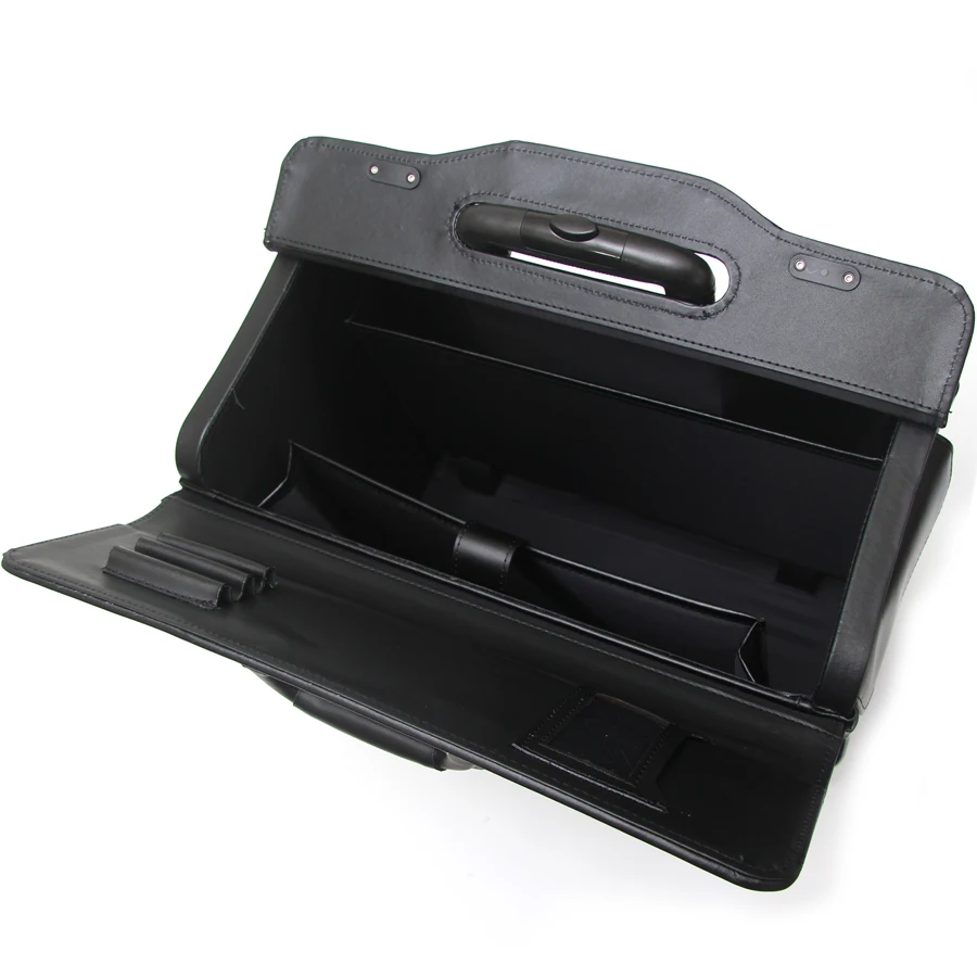 Чемодан Letrend из натуральной кожи на колесиках 18 дюймов |