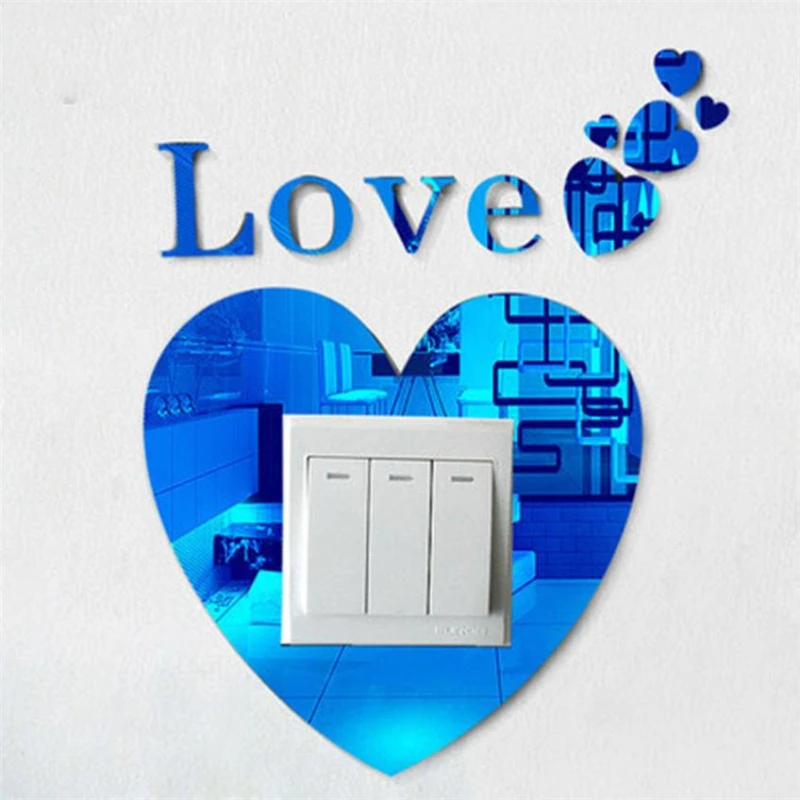 2018 новый творческий DIY 3D Акриловые Кристалл Главная настенный выключатель