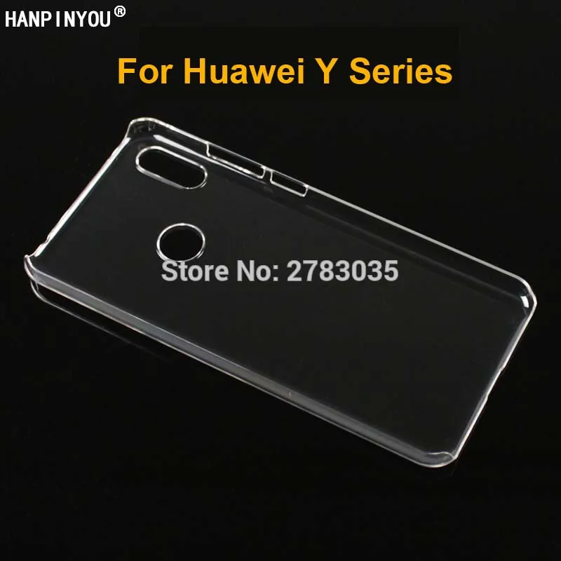 Глянцевый чехол для телефона Huawei Y3 Y5 Lite Y6 Y7 Pro Prime Y9 2017 2018 2019 жесткий прозрачный