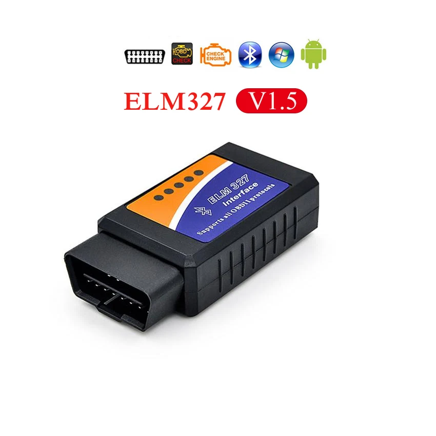 Bluetooth V1.5 PANDUK новейший ELM327 V1.5 Bluetooth OBD2/obd ii v2.1 автомобильный диагностический инструмент Android автоматический диагностический инструмент Obd2 сканер - Цвет: Bluetooth V1.5