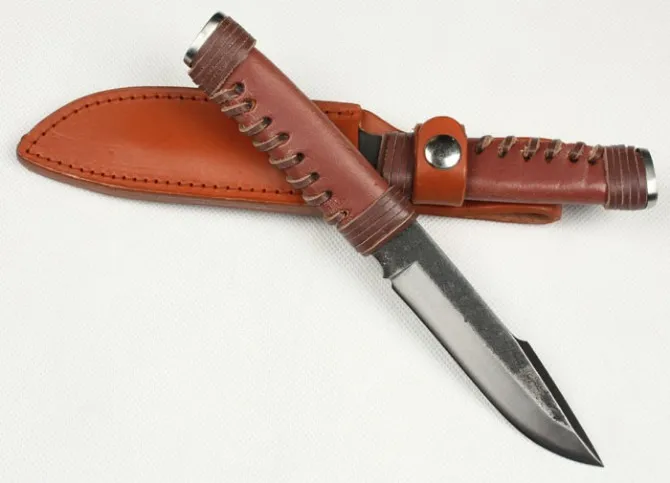 Ручная ковка охотничьи фиксированные ножи лезвие из высокоуглеродистой стали с