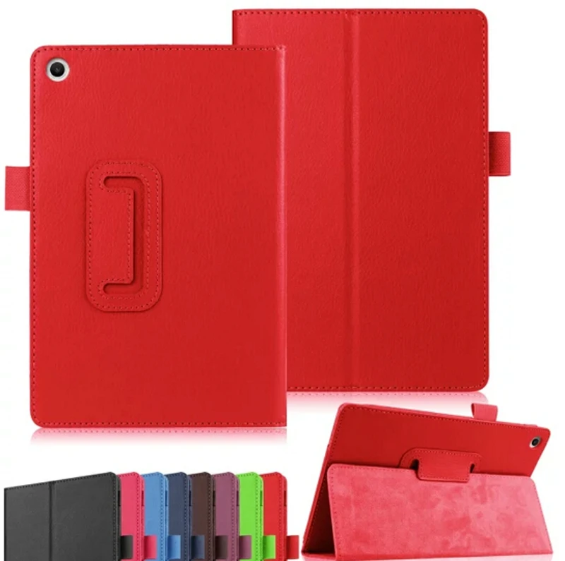 Новый роскошный кожаный защитный чехол Folio Stand + 1x прозрачная защитная пленка для