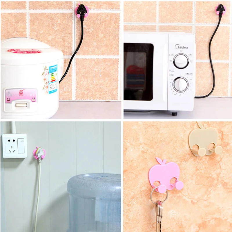 2 шт./лот Apple разъем питания крюк держатель Вешалка для сумок домашняя наклейка