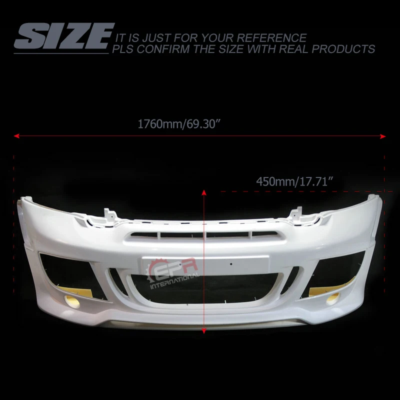 FRP передний бампер для Mini R60 Countryman DAG из стекловолокна (включая круглый туман и DRL)