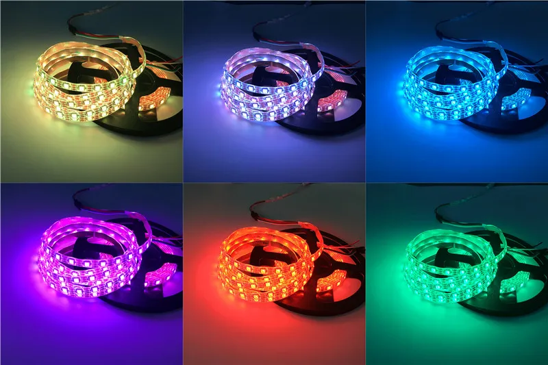 DC5V WS2812B 30/60/144 пикселей/светодиодов/m индивидуально адресуемых RGB умная светодиодная Пиксельная полоса, черный/белый печатных плат, WS2812 IC IP30/IP65/IP67