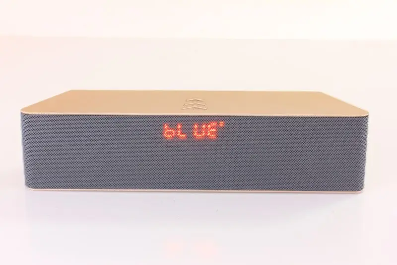 С FM антенной Bluetooth динамик беспроводной портативный стерео сабвуфер USB TF MP3 плеер FM радио Бумбокс телефон динамик - Цвет: Золотой