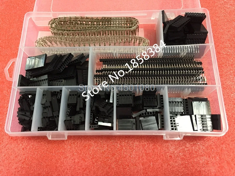 Комплект коннекторов Dupont 1450 шт./компл. 2 54 мм коннекторы PCB штыри папа мама