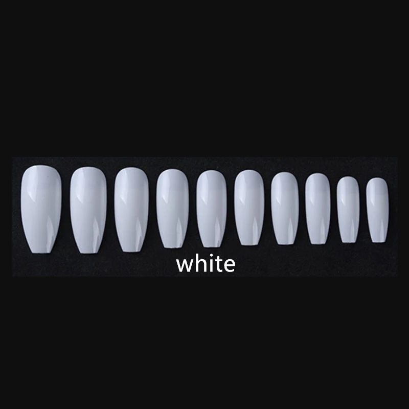 100 шт Балерина для Ногтей Полное покрытие прозрачный гроб накладные ногти Акриловые искусственные DIY УФ гель для ногтей Высокое качество Прямая поставка