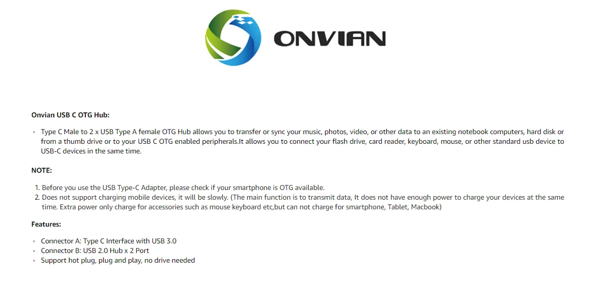Onvian type-C USB адаптер OTG USB кабель C 3,0 2,0 папа к USB Micro Женский адаптер usb-хаб для samsung Xiaomi huawei
