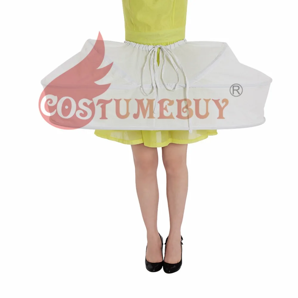 Costumebuy Винтаж рококо кринолин нижняя юбка женское средневековое викторианское клетка суета юбка бальное платье косплей реквизит