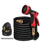 Шланг садовый гибкий расширяющийся для полива, резиновый шланг для мойки автомобиля, 25-100 футов