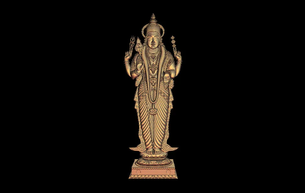 Четырехсторонняя модель Будды 3D STL для маршрутизатора с ЧПУ гравер рельефный