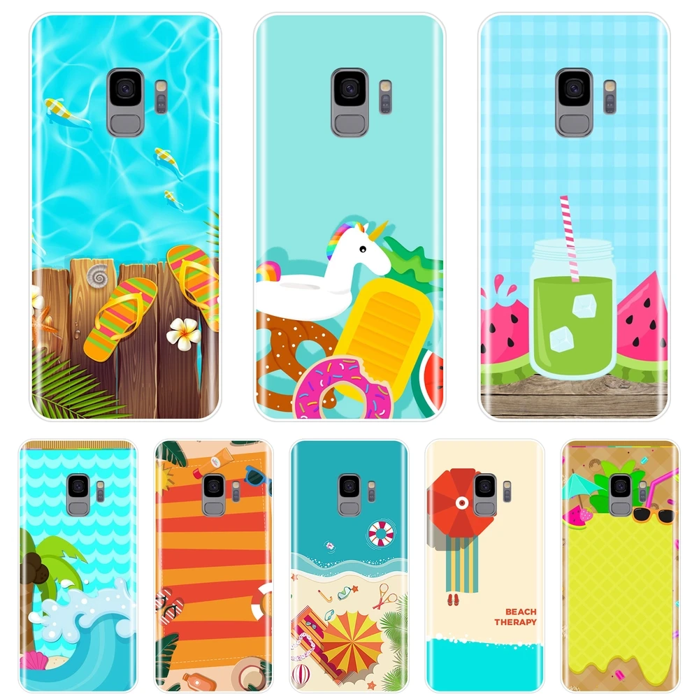 Задняя крышка из ТПУ для Samsung Galaxy S5 S6 S7 Edge S8 S9 Plus силиконовый мягкий дорожный
