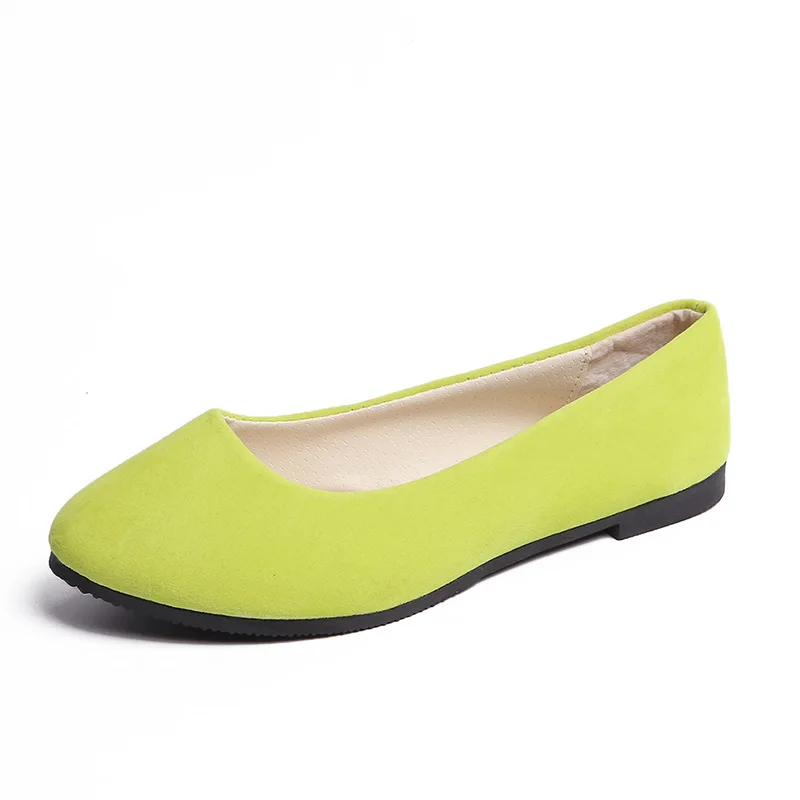 Light green Большие размеры 35-43; женская обувь; весенняя обувь ярких цветов; женская повседневная обувь без застежки на плоской подошве; женские туфли; осенние лоферы; zapatos de mujer - Цвет: Light green