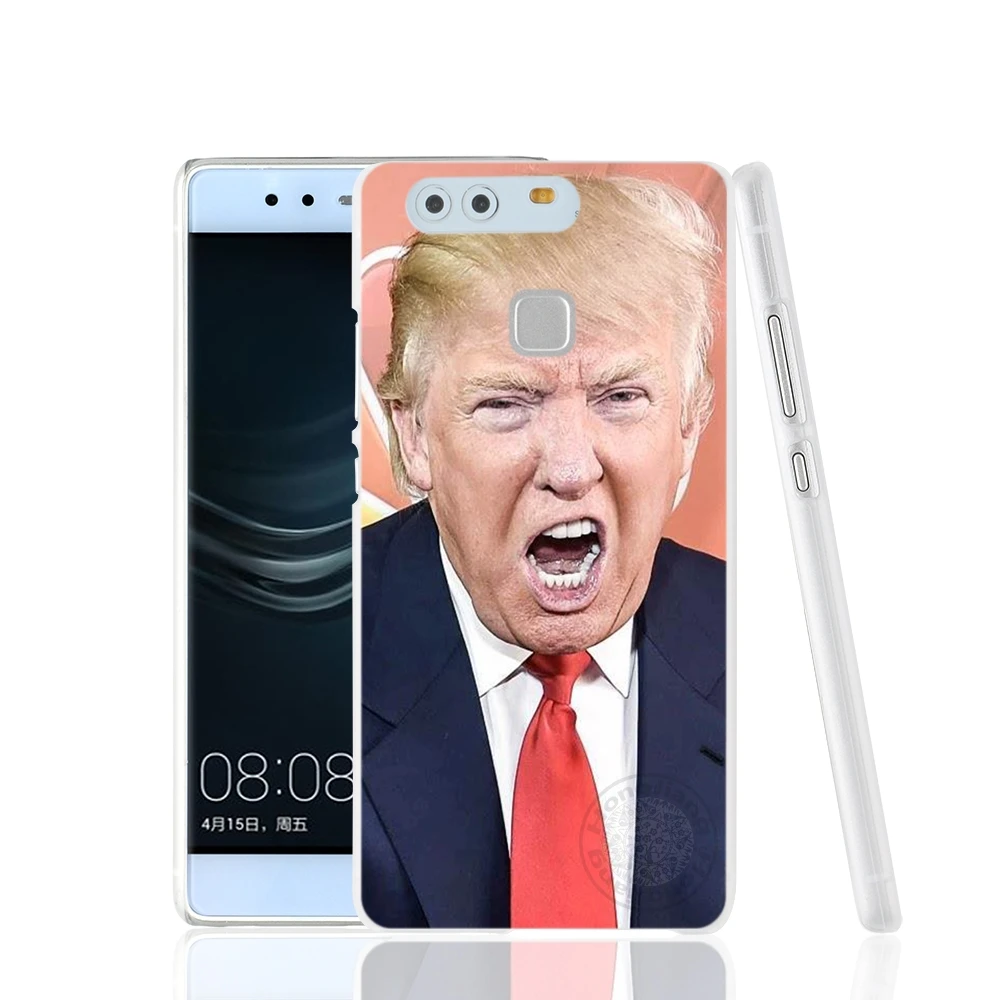 HAMEINUO Дональд Трамп глупая крышка чехол для телефона huawei Ascend P7 P8 P9 lite plus G8 G7 honor 5C