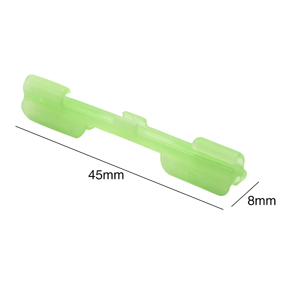 10pcs/pack Portable Chemical Fishing Clip Top Holder Lure Durable Fluorescent Tackle Accessory Practical Light Stick Rod Tip