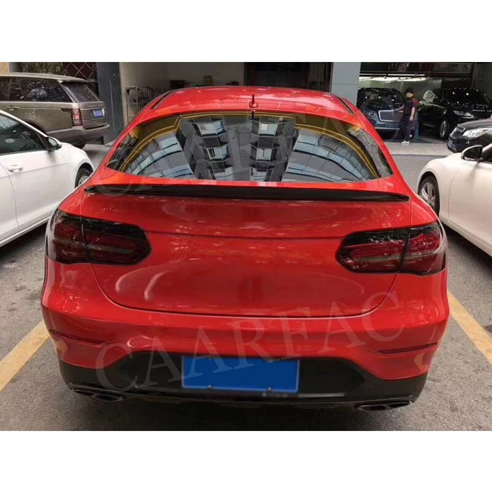 Углеродного волокна задний спойлер для Mercedes Benz класса GLC купе W253 C253 GLC250 GLC300 GLC350- frp зад Багажник крыло