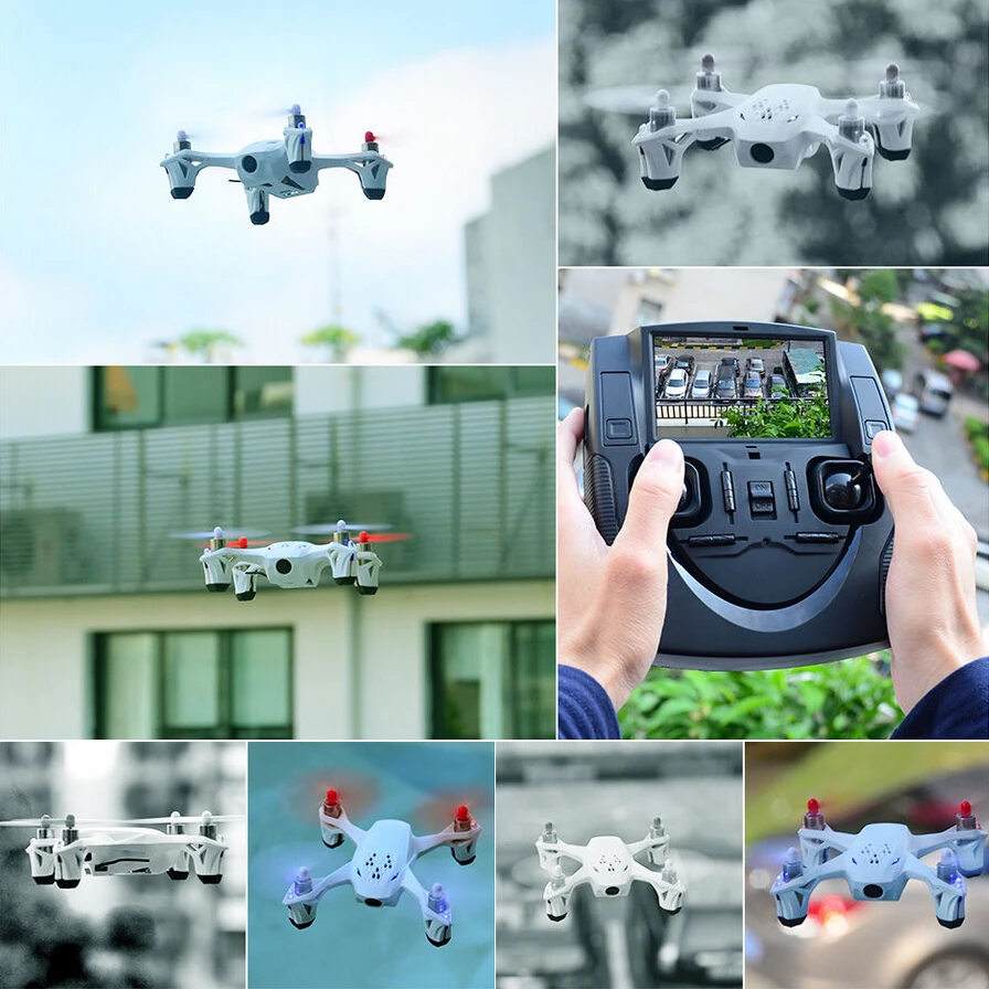 Hubsan X4 H107D 4CH 6 оси Квадрокоптер RTF w/5 8G FPV 6CH передатчик и 0.3MP игрушка с дистанционным