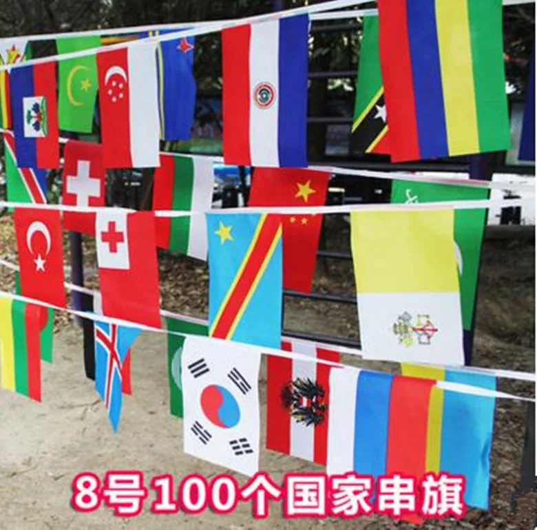 100 шт. флаг страны 25 м | Дом и сад