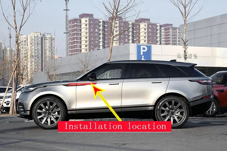 4 шт. розовое Золотое боковое крыло крышка отделка ABS пластик для Land Rover Range Rover Velar автомобильные аксессуары
