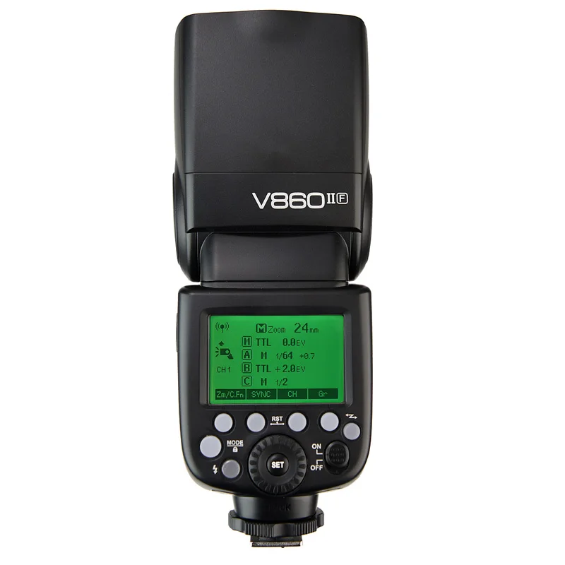 Вспышка Speedlite для фотоаппаратов Fuji 2000G HSS 1/2 4 s V860IIF + литий ионная батарея 8000 мАч|ttl