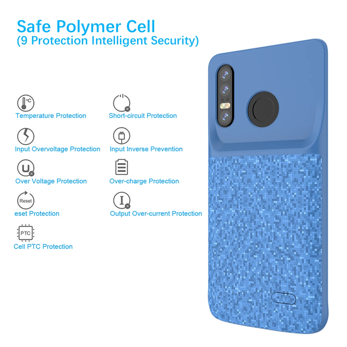 4700 мА/ч чехол для внешнего резервного аккумулятора huawei P30 Lite зарядного устройства