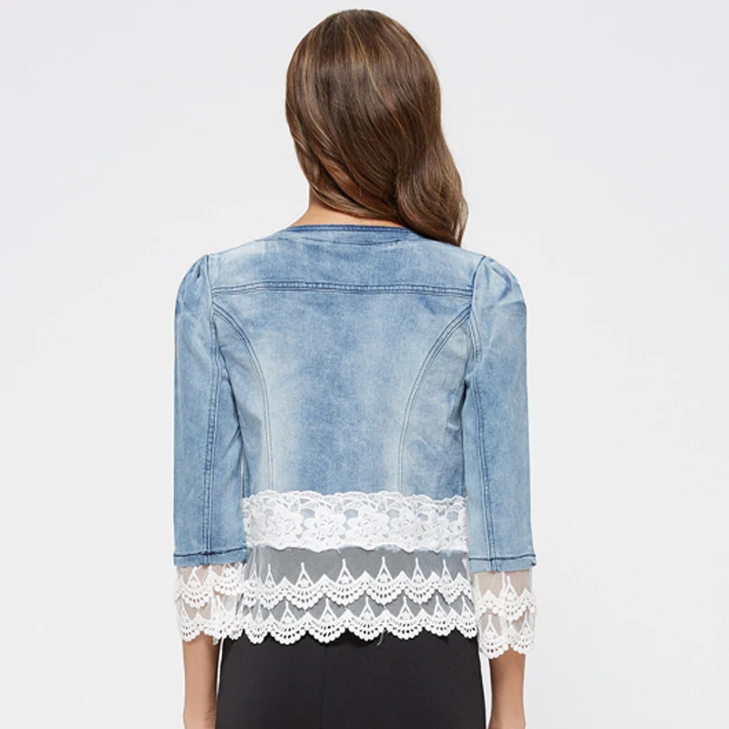 HEE GRAND/женская джинсовая куртка повседневное облегающее короткое пальто с