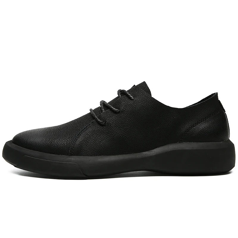 CLAX Mens Shoes Leather Spring Autumn Casual Shoe Male Boot Walking Footwear chaussure homme Genuine Fashion Plus Size | Обувь