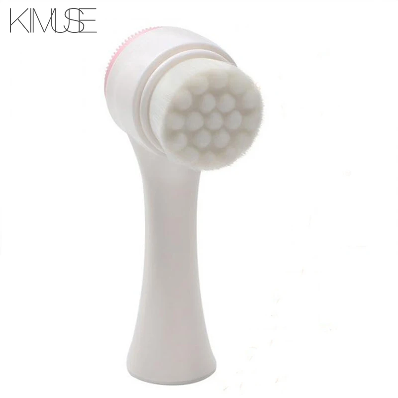 Kimuse 3D двухсторонняя многофункциональная силиконовая Очищающая щетка для лица