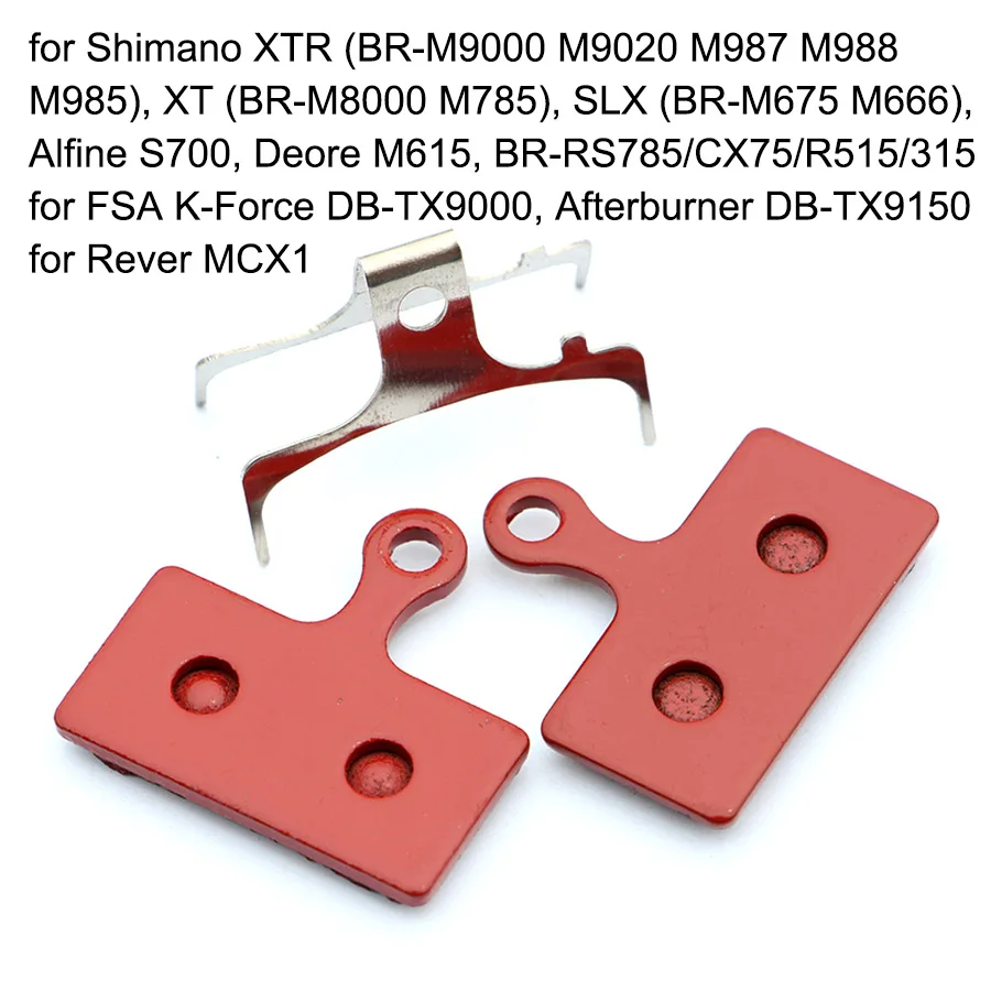 2 пары велосипедных тормозных колодок для Shimano XTR M965 966 Saint SLX Deore M465 475 495 515 525 SRAM AVID Elixir BB5 BB7 Juicy Formula - Цвет: 952