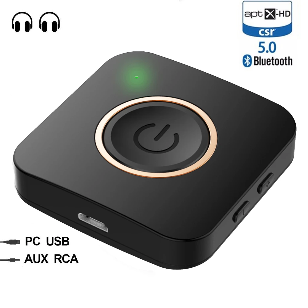 Двойное соединение Bluetooth 5 0 CSR8675 Aptx HD низкая задержка стерео Handsfree Aux 3 мм