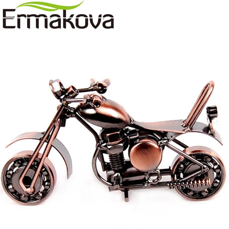 Металлическая модель мотоцикла ERMAKOVA фигурка двигателя железная подарок на день