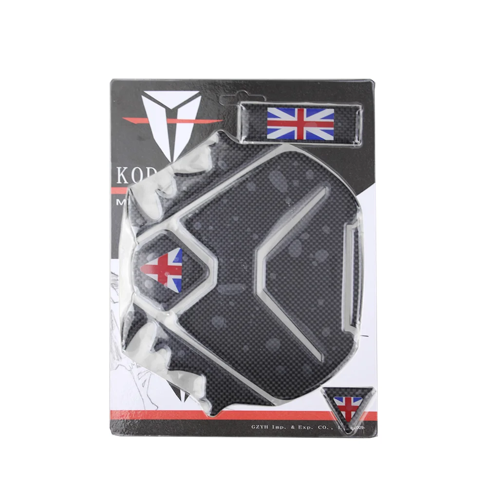 

KODASKIN Motorcycle Carbon Protection Tank Pad Decal Protector sticker emblem For Triumph
