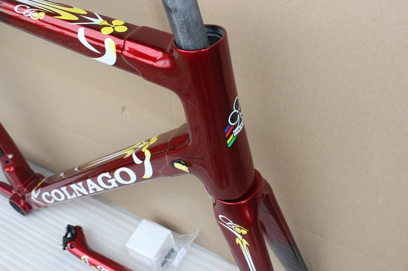 Красный colnago C60 карбоновая рама для шоссейного велосипеда из углеродного волокна, карбоновая рама для велосипеда, размер XS s m l xl