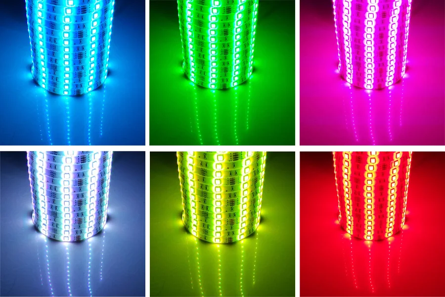 Светодиодная лента RGB, гибкий светильник в полоску, DC 12 В SMD 5050, 10 м, Светодиодная лента ruban, цветная музыка+ WiFi контроллер+ адаптер питания, штепсельная вилка EU/US/AU