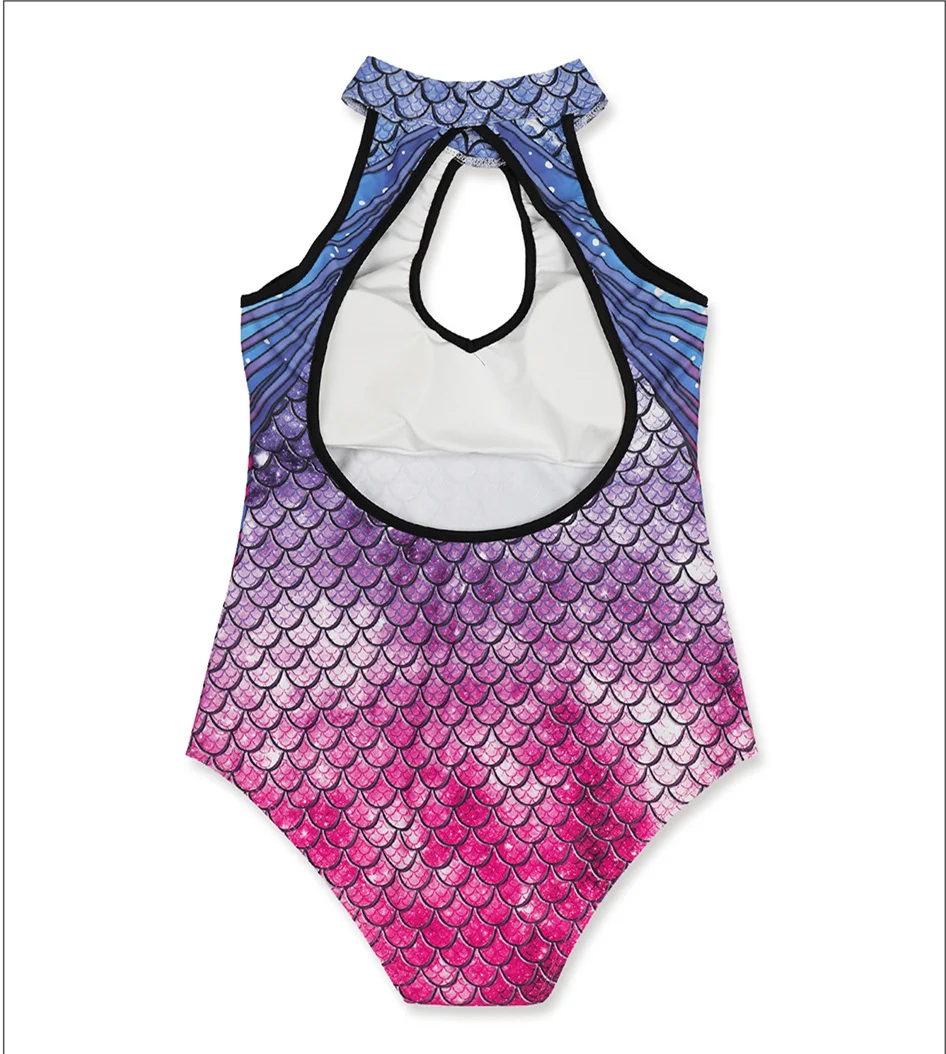 Женский купальник с оборками Falbala монокини v образным вырезом пляжный купальный