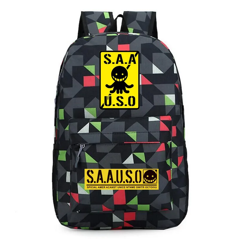 Класс убийц аниме школьные ранцы S.A.A.U.S.O Для женщин розовый рюкзак из хлопковой ткани, рюкзак для путешествий Galaxy Рюкзак с принтом
