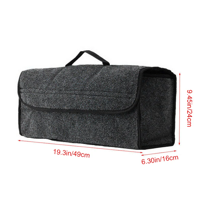 

Portable Foldable Car Storage Bag Felt Cloth Trunk Organizer Collapsible SUV Auto Interior Tidying Container Bags Box TD326