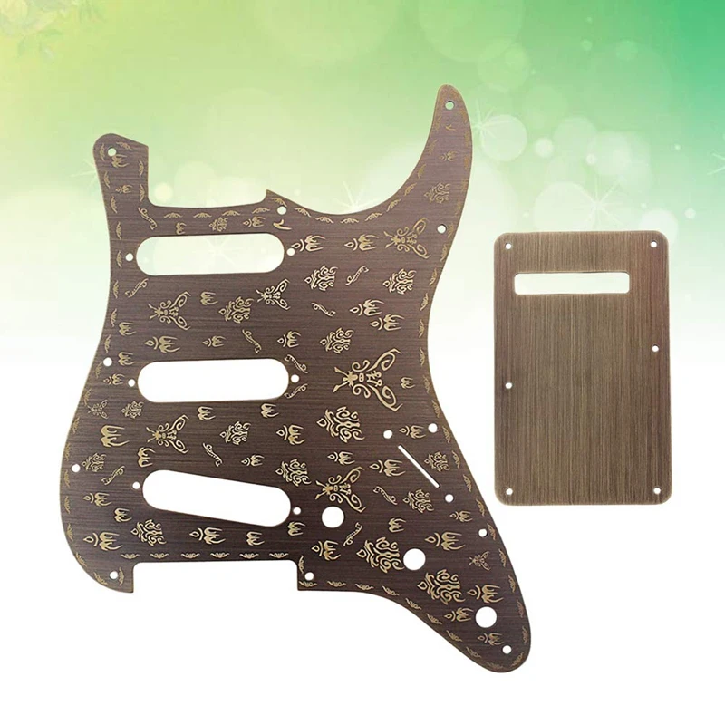 Гитара Pickguard алюминиевый сплав щит царапин пластина с задней крышкой для St | Спорт