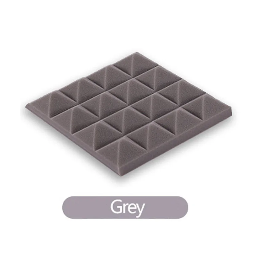 Wallpaper Sticker Acoustic Foam Panel Sound Stop Absorption Sponge Studio KTV Soundproof 25x25x5cm Wallpapers For Living Room B# | Дом и сад