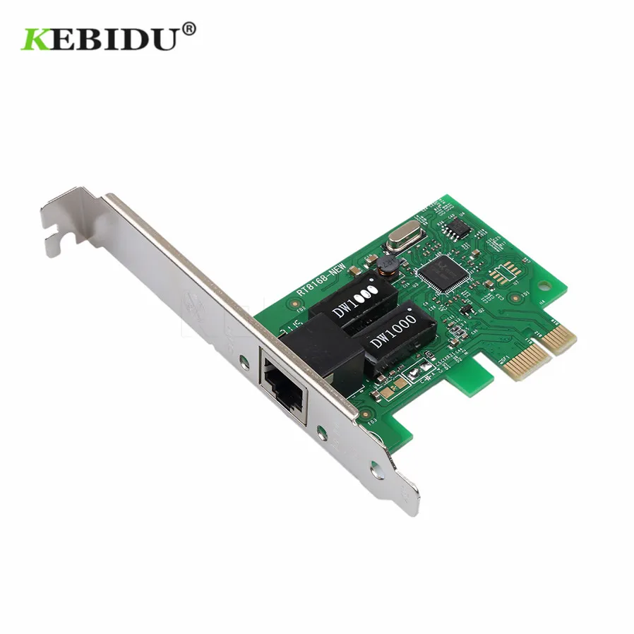 Сетевая карта Kebidu Gigabit Ethernet PCI Express E 10/100/1000 м адаптер LAN для RJ 45 контроллер