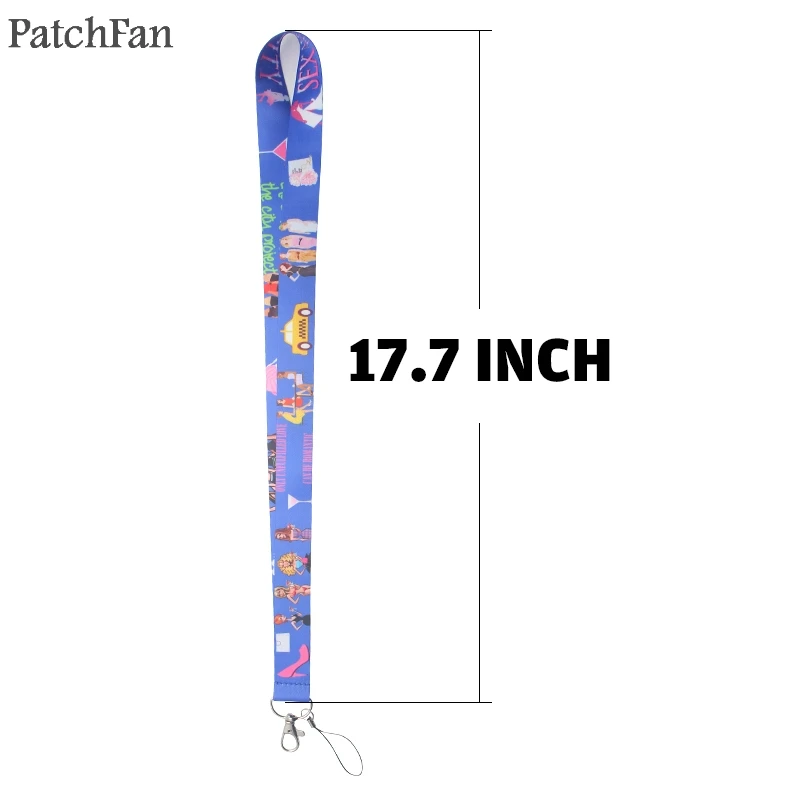 Patchfan Секс в большом городе женских diy брелок для ключей шейный ремень лямки ленты