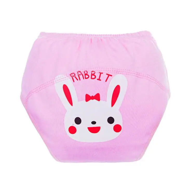 Rabbit 1 шт., Детские тренировочные штаны, трусики, подгузники многоразовые моющиеся детские подгузники, непромокаемые тканевые подгузники, хлопковые подгузники - Цвет: Rabbit