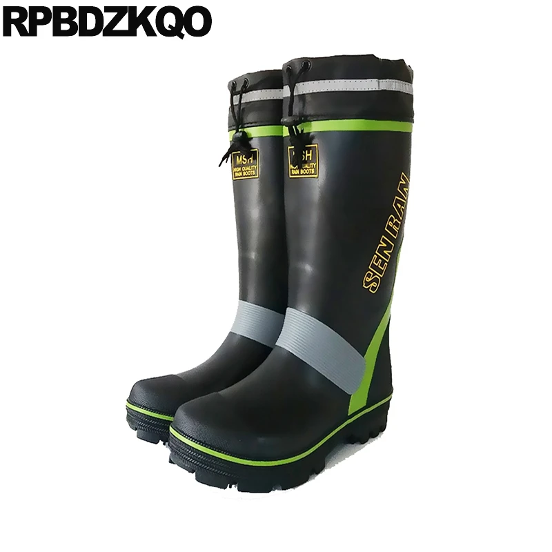 

Pvc Rain Flat Rubber Fishing Boots Men Shoes Rainboots Mid Calf Cheap Durable Plus Size 2021 Tall Fur Winter Waterproof Slip On