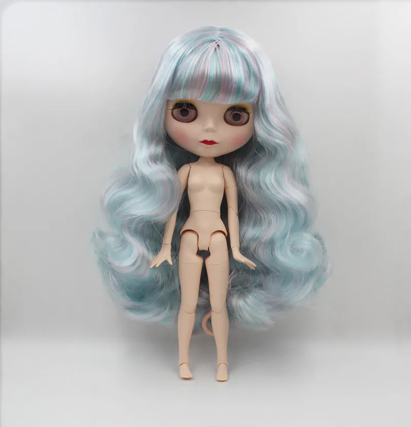 Кукла Blygirl кукла Blyth Смешанная цветная челка с вьющимися волосами 1/6 куклы
