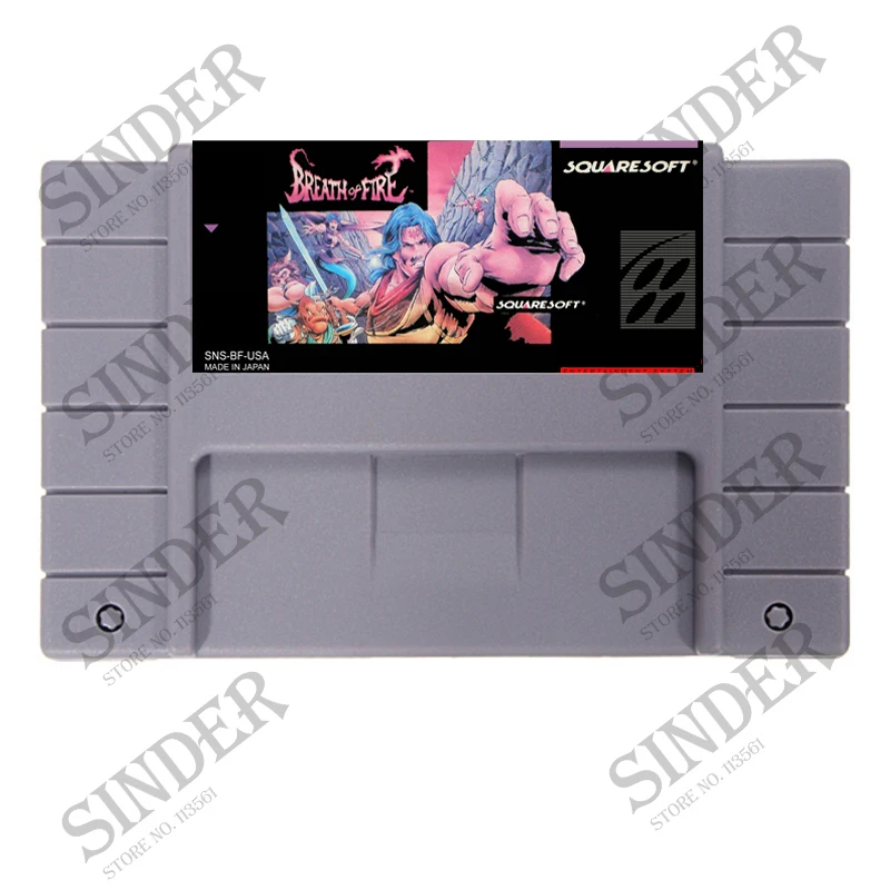 Дыхание огня 16 бит большой серый карточная игра для NTSC/PAL игровой консоли|games card